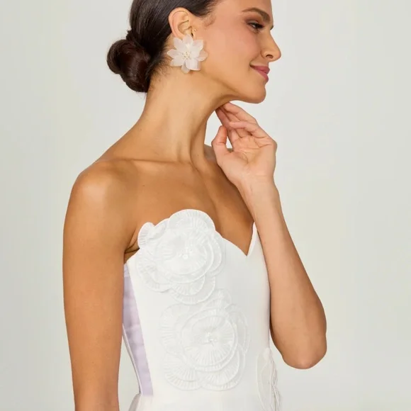 HELSI Kaia Floral Appliqué Strapless Dress - Picture 2 of 8